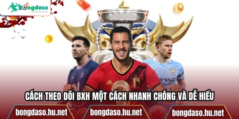 Cách theo dõi BXH một cách nhanh chóng và dễ hiểu